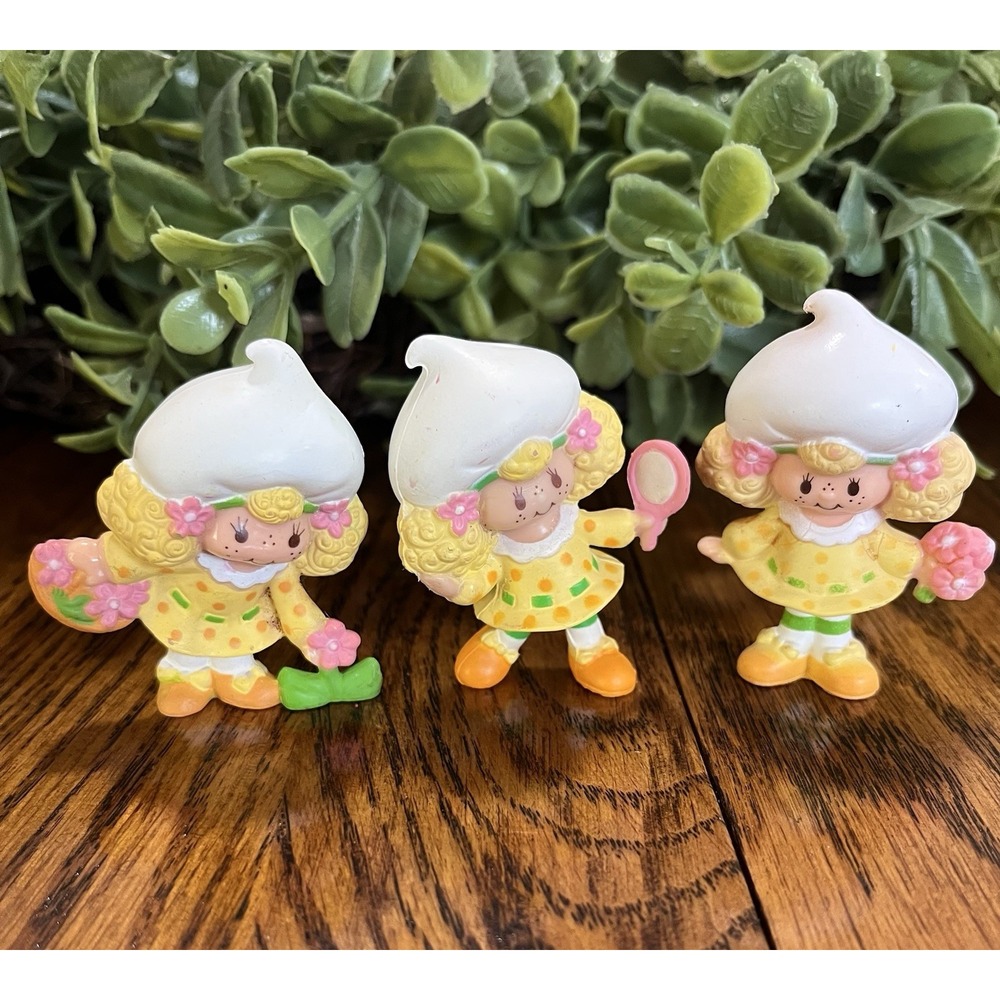 Vintage Lot Of 3 Strawberry Shortcake Strawberryland Lemon Meringue Minatures